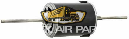 TruckAir Parts 01-2614 - 12V Blower Motor, Double Shaft, Strap Mount, 1-Speed