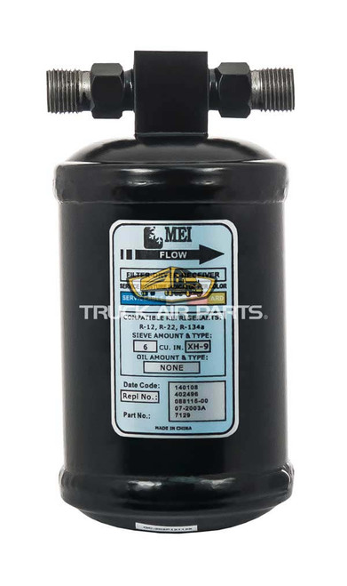 TruckAir Parts 07-2003A - Universal Air Conditioning Receiver Drier, 3 Inch Diameter