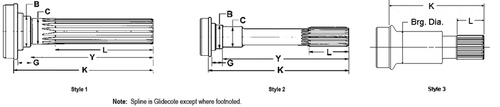 3-53-2011 STUB SHAFT 1.5 X165/ 3.5X65