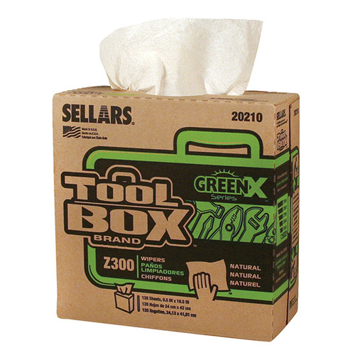 20210 SELLARS GREEN SHOP TOWEL INTERFOLD