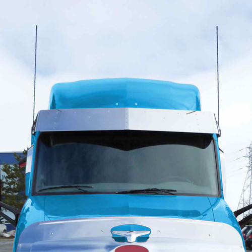 Trux TSUN-P27 - 15" High Roof Sleeper Sun Visor with 5 x Slotted Holes for Peterbilt (2013+)