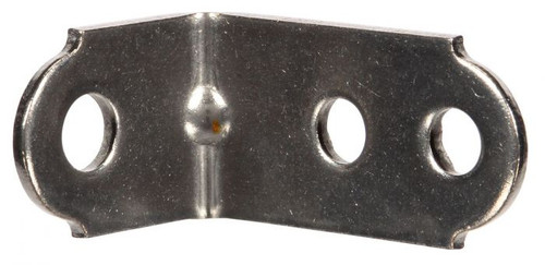 97718 2 X 1.25 IN., UNIVERSAL SIDE L BRACKET, SILVER STEEL BRACE