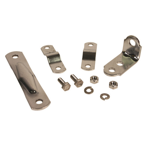 Truck-Lite 97823 - Universal Side Convex Mirror Mount Kit, Silver Steel, Fits 3/4 or 5/8 inch Tubing