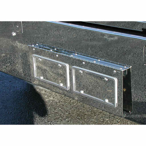 TK-1702 KW. W900 TEXAS STYLE BUMPER SWING PLATE - 2 LICENSE PLATES