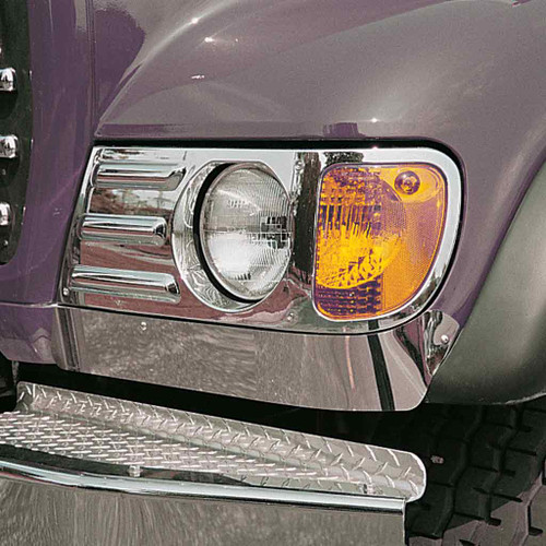 TM-1202 MACK CH UNDER HEADLIGHT FENDER GUARD - FOR SET FORWARD AXLE