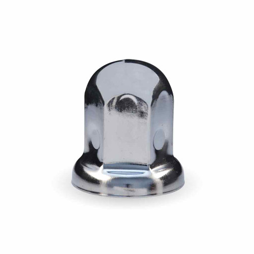 TNUT-F1 33MM CHROME METAL PUSH ON NUT COVER WITH FLANGE