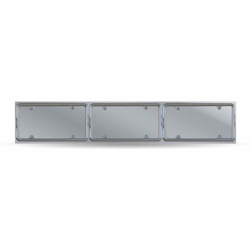 TU-1714 UNIVERSAL TRIPLE LICENSE PLATE HOLDER - LICENCE BEZELS NOT INCLUDED