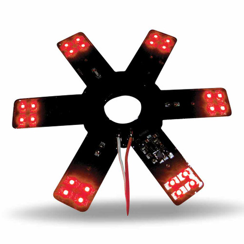 TLED-X1R 8" RED AUXILIARY STAR LED LIGHT FOR 15" DONALDSON/VORTOX AIR CLEANERS - 24 DIODES