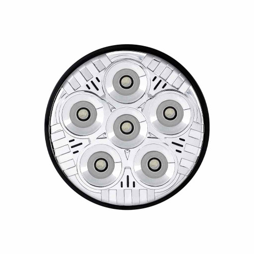 TLED-UX9 5" LEGACY SERIES 4411 REPLACEMENT CHROME ROUND SPOT BEAM LED WORK LIGHT (6 DIODES)