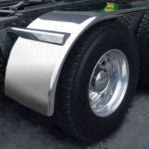 TFEN-H21 66" STAINLESS STEEL HALF FENDERS WITH ROLLED EDGE (16 GAUGE)