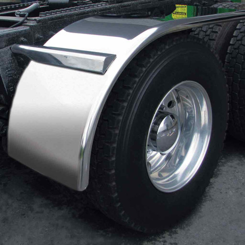 TFEN-H20 66" STAINLESS STEEL HALF FENDERS WITH ROLLED EDGE (14 GAUGE)