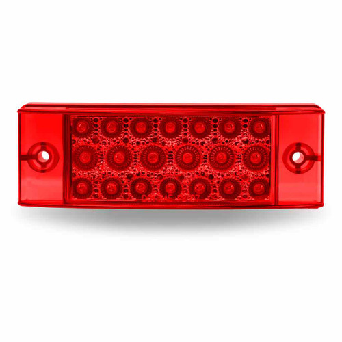 TLED-2X6R 2" X 6" RED MARKER RECTANGULAR LED LIGHT - 20 DIODES