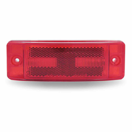 TLED-2X6RR 2" X 6" RED MARKER REFLECTORIZED LED LIGHT - 8 DIODES
