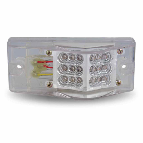 TLED-2X6SCA 2" X 6" CLEAR AMBER SURFACE MOUNT MARKER LED HUMP LIGHT