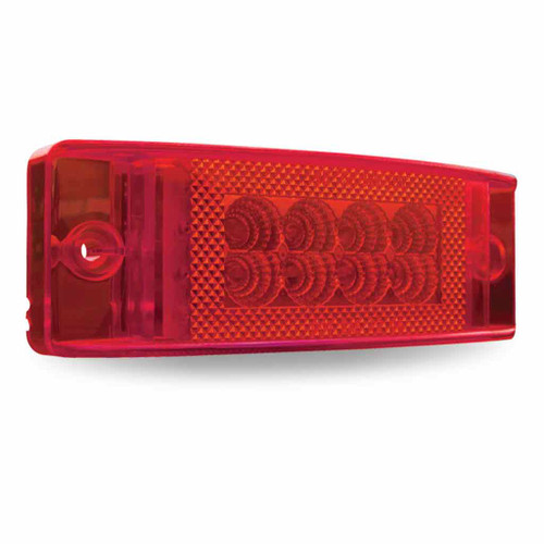 TLED-2X6DR 2" X 6" RED MARKER MULTI-DIRECTIONAL LED LIGHT - 24 DIODES