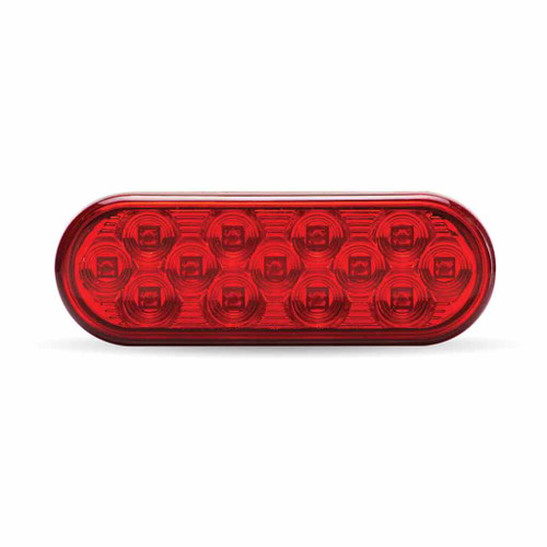 TLED-OBMR RED STOP, TURN & TAIL OVAL MIRROR LED LIGHT - 13 DIODES