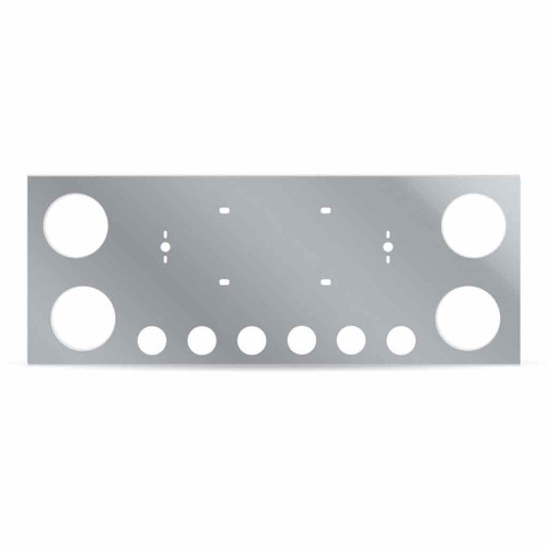 Trux TU-9001 - LED Rear Center Panel - 4 x 4" Holes & 6 x 2" Holes - Stainless Steel