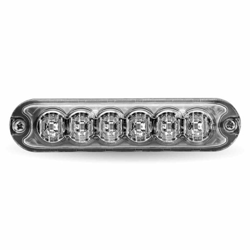 Trux TLED-W16A26 - Class 1 Directional 6 LED Slim Surface Mount Amber Strobe Light - 36 Flash Patterns