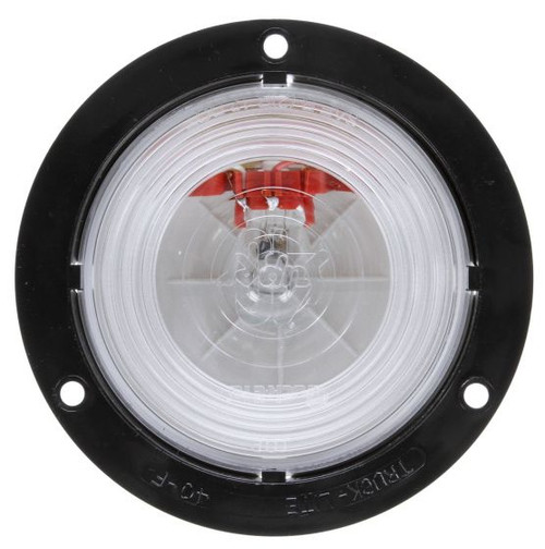 Truck-Lite 40260 - Super 40 Incandescent Clear Round Backup Light, Black Flange Mount, PL-2, 12V