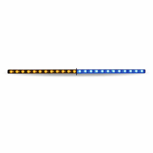 TLED-SXAB 17" AMBER MARKER TO BLUE AUXILIARY UNDERMOUNT DUAL LED LIGHT - 24 DIODES