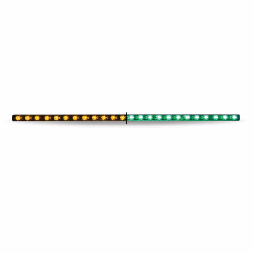 TLED-SXAG 17" AMBER MARKER TO GREEN AUXILIARY UNDERMOUNT DUAL LED LIGHT - 24 DIODES