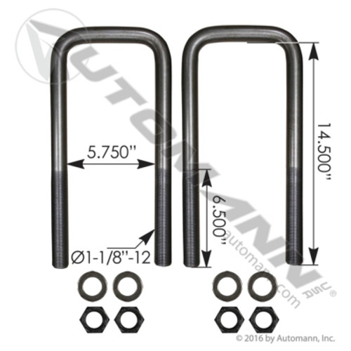 若者の大愛商品 AUTOMANN 1-1/8 Kit: U-Bolt 小物