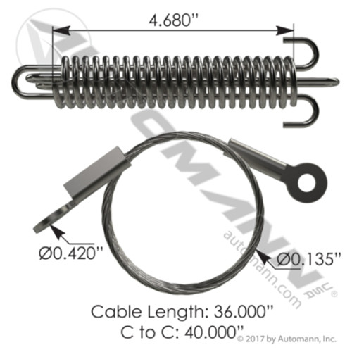 HLK2035 PETERBILT HOOD CABLE