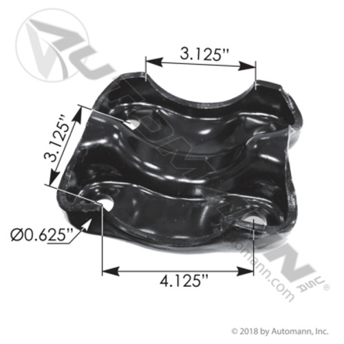 M1023 CHEVY GMC BOTTOM UBOLT PLATE