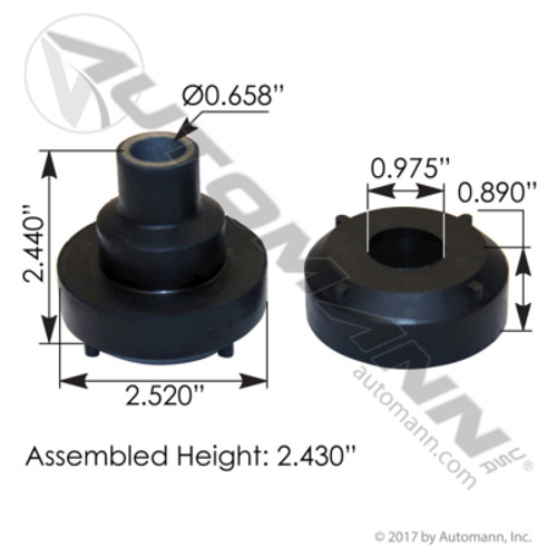 M17483 PETE MOTOR MOUNT INSULATOR