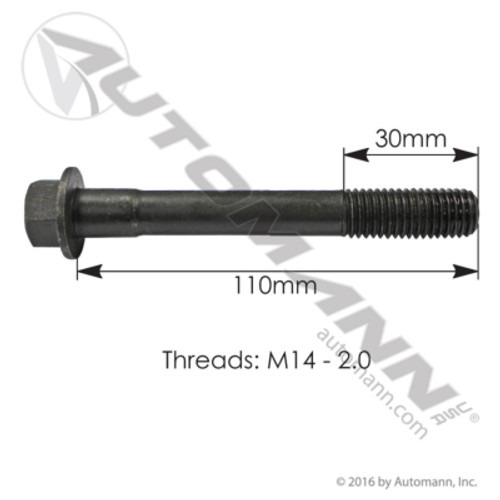 M5400 FORD FLANGED SPRING BOLT