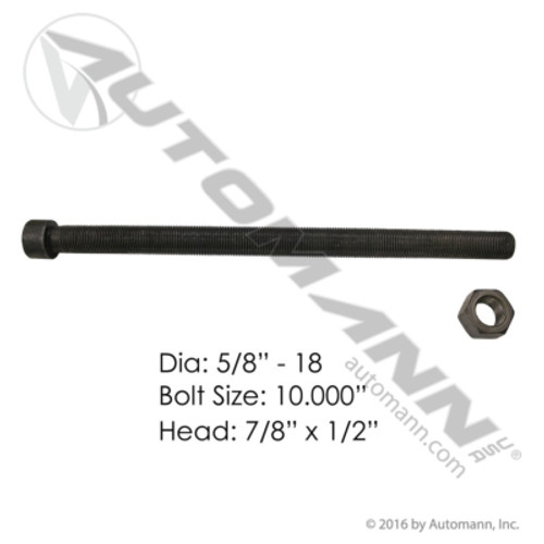 MCB880 5/8" SPRING CENTER BOLT 10"