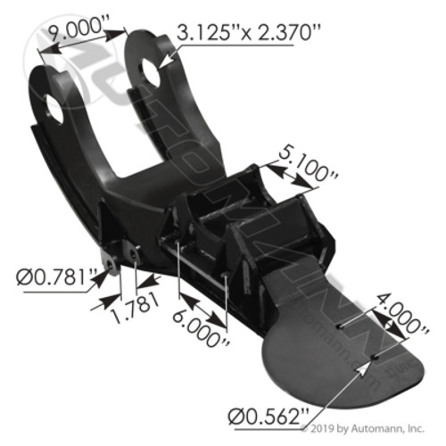 MHT885 HENDRICKSON Y BEAM RH CURB