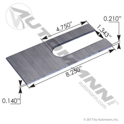 MPB75771 PETERBILT LOW MOUNT SHIM 3.5"X 1 DEGREE