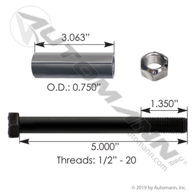 SRL111 PETERBILT SPRING ROLLER ASSEMBLY