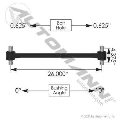 TMR654 HENDRICKSON TORQUE ROD 26"