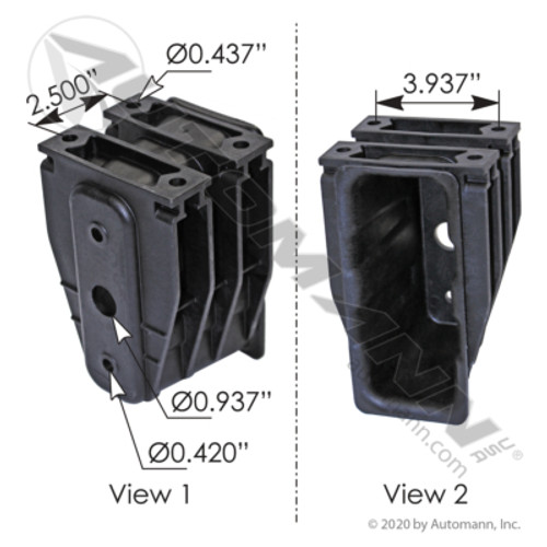 564.46302 FREIGHTLINER BUMPER RECEPTAC