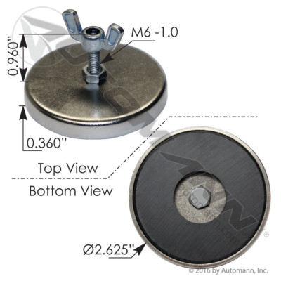571.MFH101 MAGNETIC FLAG HOLDER 80 LBS