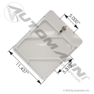 573.1002 PLACARD HOLDER ALUM WHITE PLATE