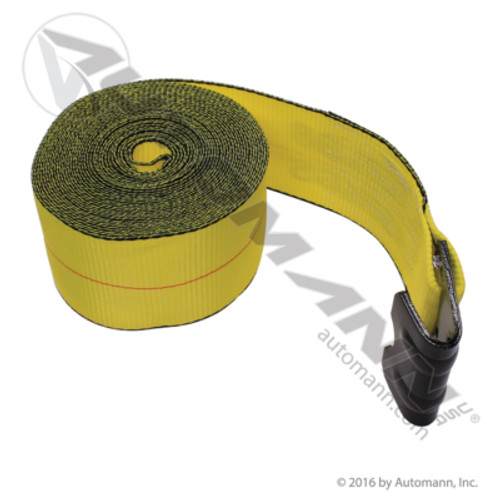 573.D435FH 4"X35' FLAT HOOK WINCH STRAP