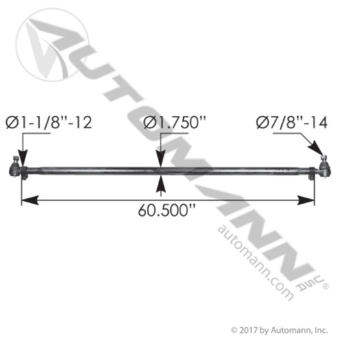 463.DS1368A FORD DRAG LINK 66.03"