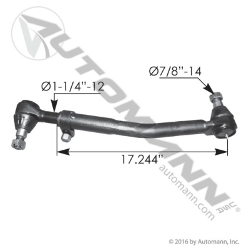 463.DS998 KENWORTH DRAG LINK 17.244"