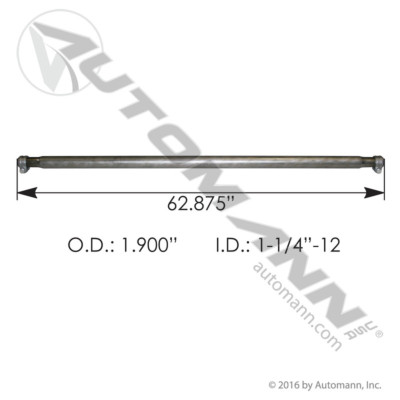 464.301 MERITOR CROSS TUBE 62.876"