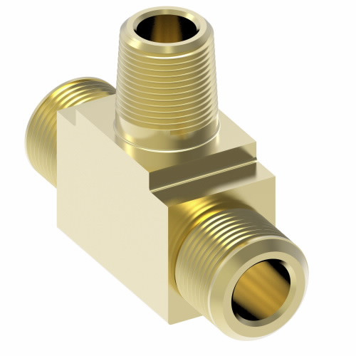 B72X6 BRASS COMPRESSION TEE