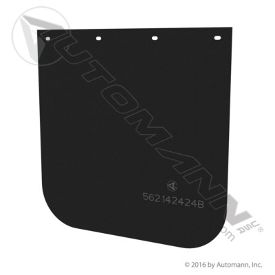 AUTOMANN Mud Flaps: Black Poly (562.142424B)