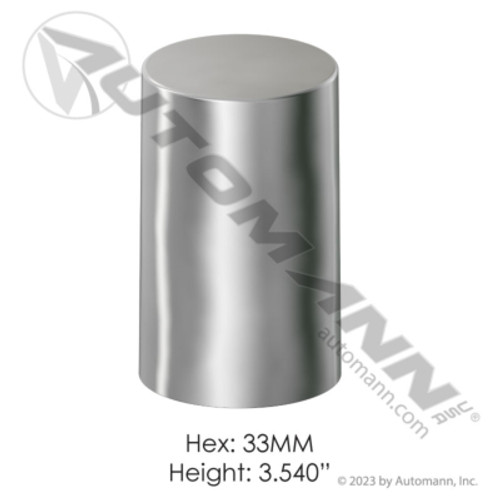 562.A4008CP CYL CHROME LUG NUT COVER 33M