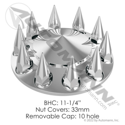 562.E1007C FRONT AXLE COVER POINT CHROM