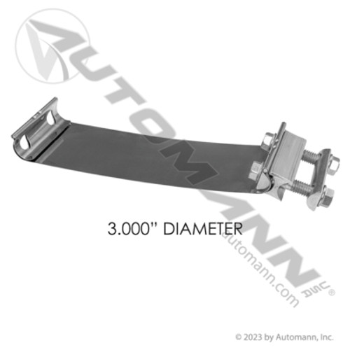 562.U3203SS 3" FLAT BAND EXHAUST CLAMP