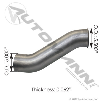 562.U4617123002A 5"2-BEND OD/FLARE TURBO ALZ