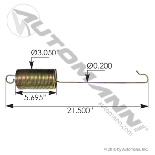 104.3532 IH NAVISTAR HOOD SPRING GOLD