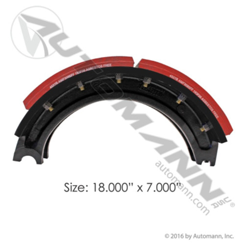 143.452780.30 18"X7" NEW CAST BRAKE SHOE